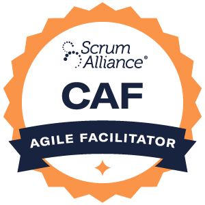 Certified Agile Facilitator (CAF) Certification Badge Image